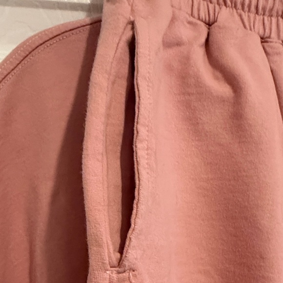 Blush Pink Cotton Lounge Set - Top & Shorts with Pockets - Picture 3 of 11